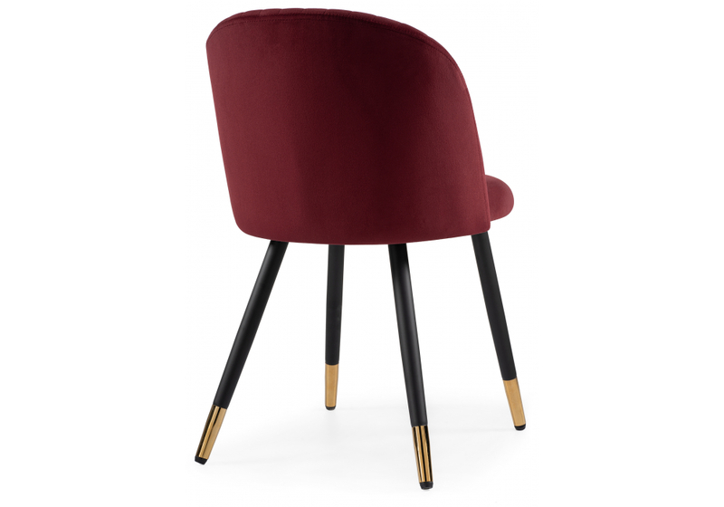 Стул на металлокаркасе, Gabi wine red / black