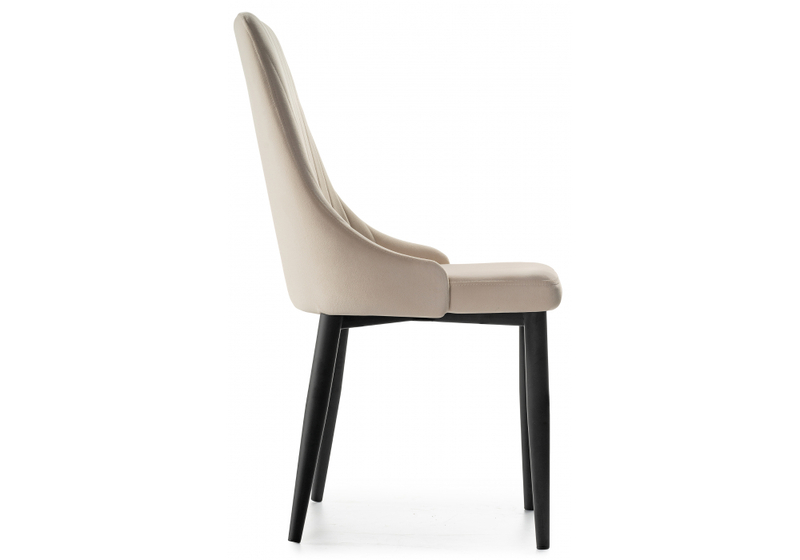 Стул на металлокаркасе, Kora beige / black