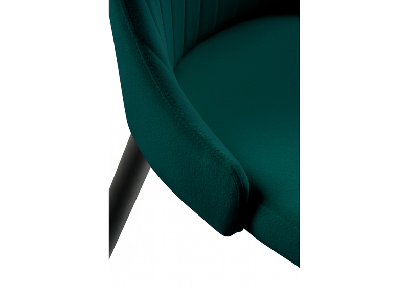 Стул на металлокаркасе, Kora green / black