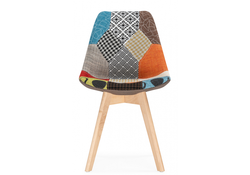 Стул деревянный, Mille fabric multicolor