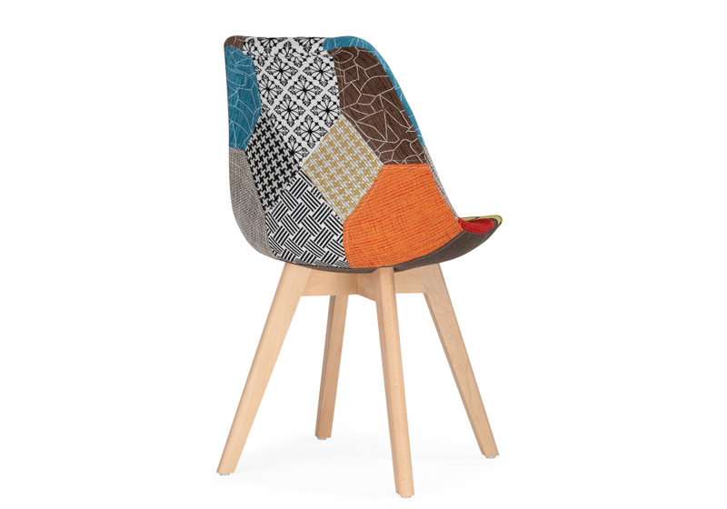 Стул деревянный, Mille fabric multicolor