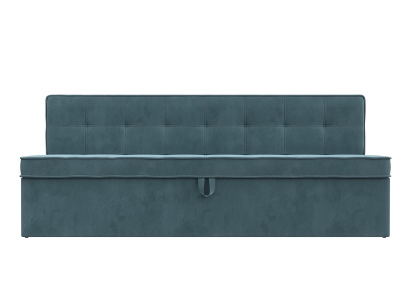 Диван кухонный прямой Техас, Велюр, SEVEN 113 бирюзовый