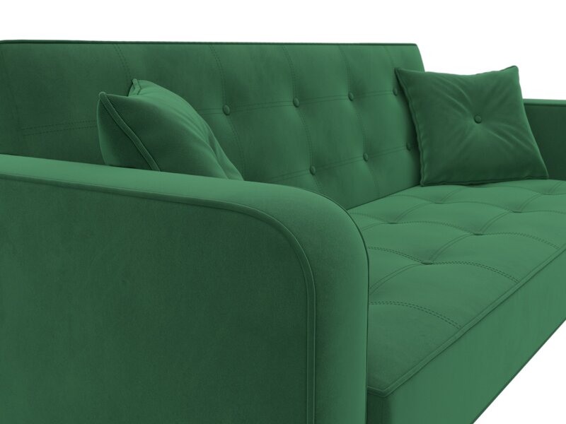 Диван-книжка Тур, Велюр, SEVEN 626 зеленый