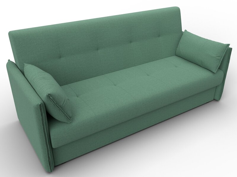 Диван-книжка Лига-018, Рогожка, Амур 11 зеленый