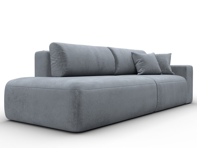 Диван прямой Лига-036 НПБ Модерн подлокотник справа, Велюр, TOWER 10 серый