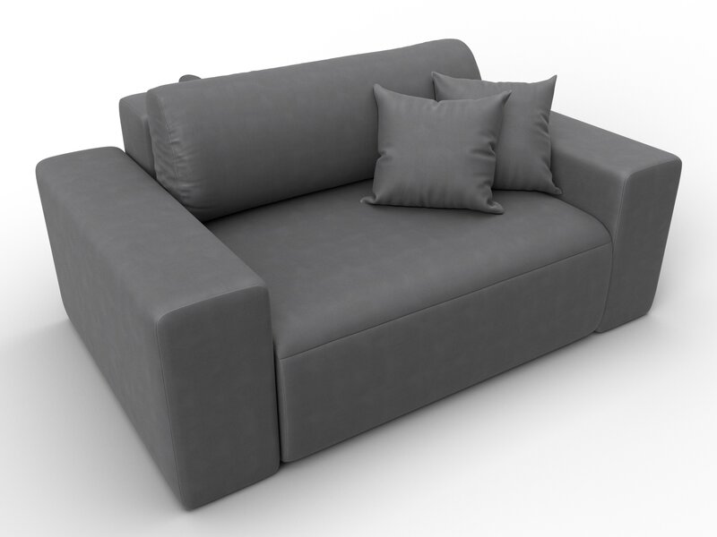 Кресло Лига-036 НПБ, Замша, JOLY 13 серый