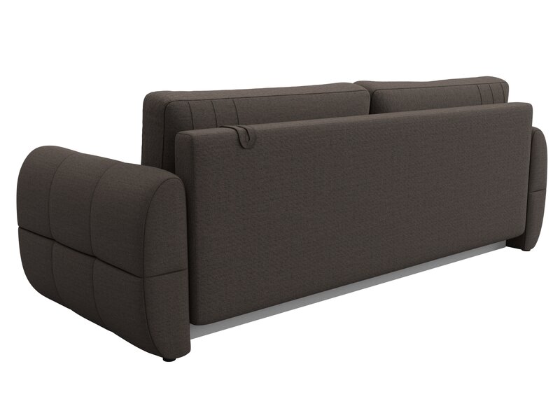 Диван прямой Лига-147, Рогожка, Амур 05 коричневый