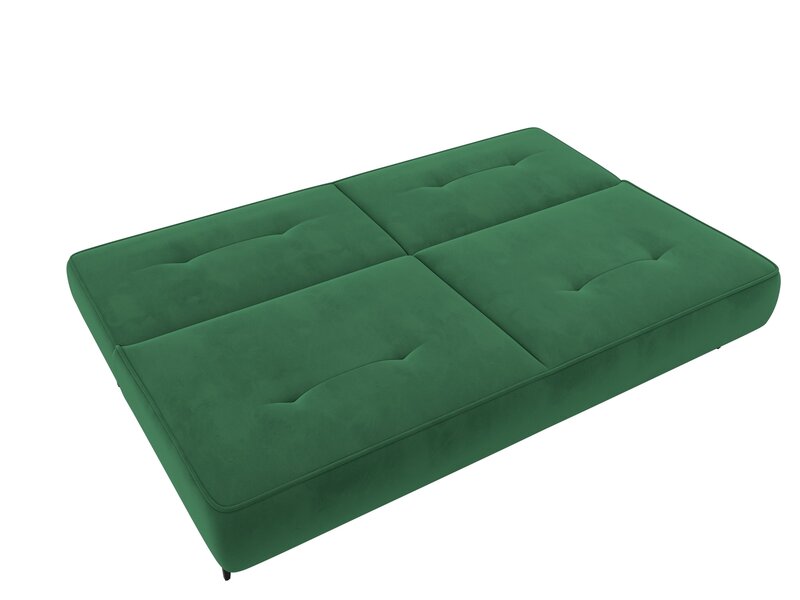 Диван-книжка Лига-148 НПБ, Велюр, SEVEN 626 зеленый