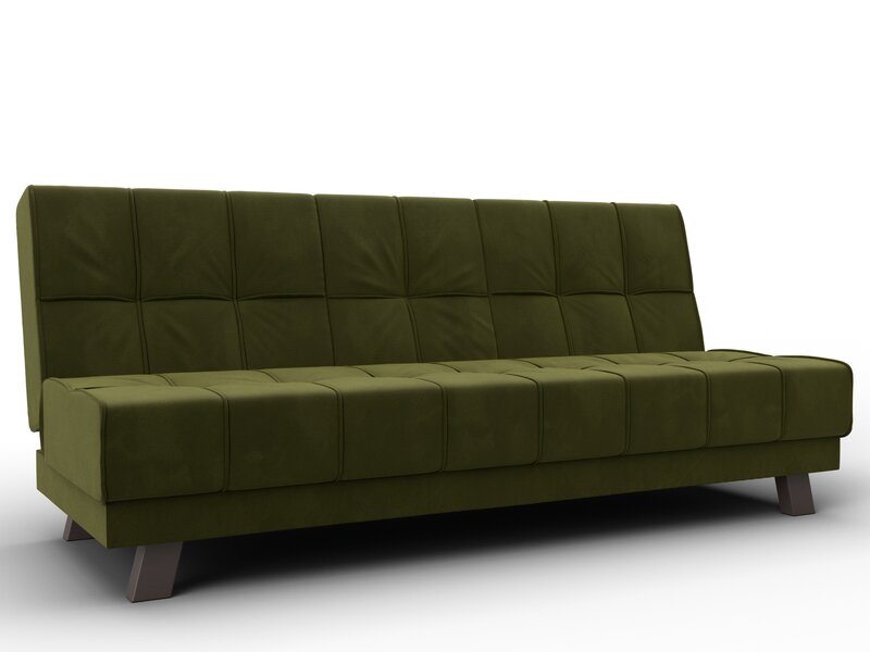 Диван прямой Винсент, Микровельвет, Зеленый