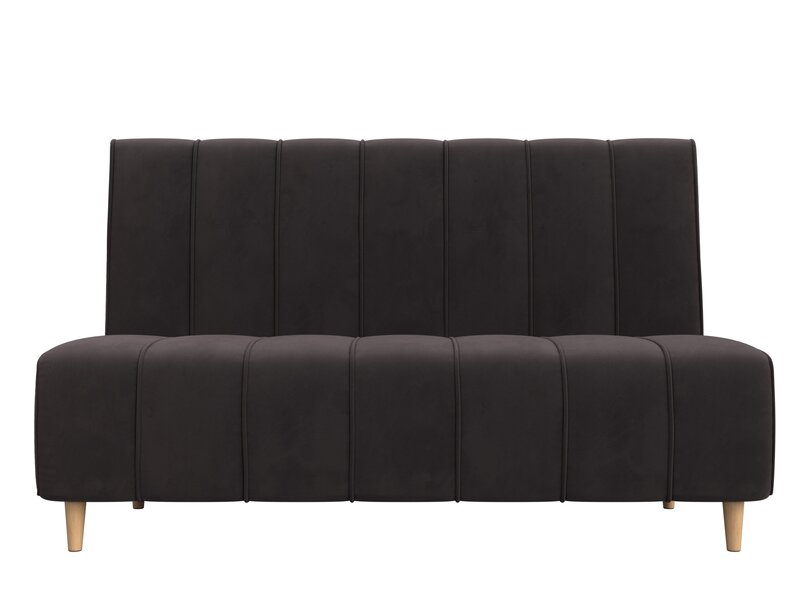 Диван кухонный прямой Ральф, Велюр, SEVEN 727 коричневый