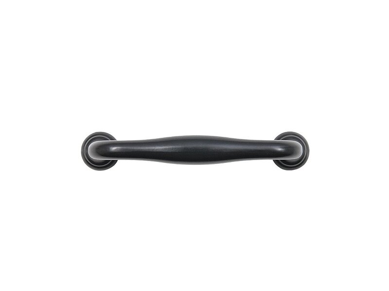 Ручка скоба мебельная URSULA RS433BL.4, BL Матовый черный