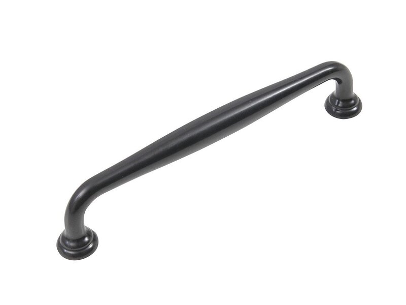 Ручка скоба мебельная URSULA RS433BL.4, BL Матовый черный