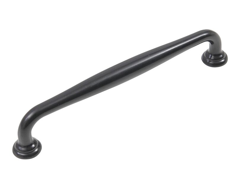 Ручка скоба мебельная URSULA RS433BL.4, BL Матовый черный