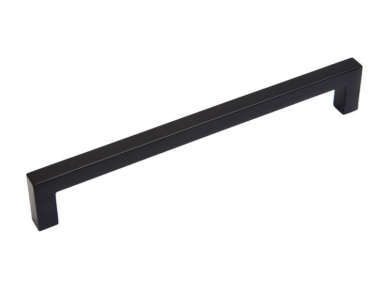 Ручка скоба мебельная QUADRA RS043BL.4, Матовый черный