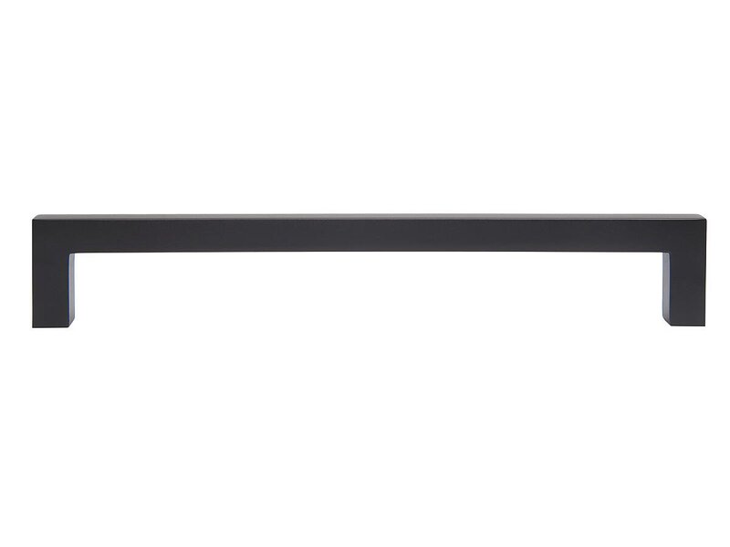 Ручка скоба мебельная QUADRA RS043BL.4, Матовый черный