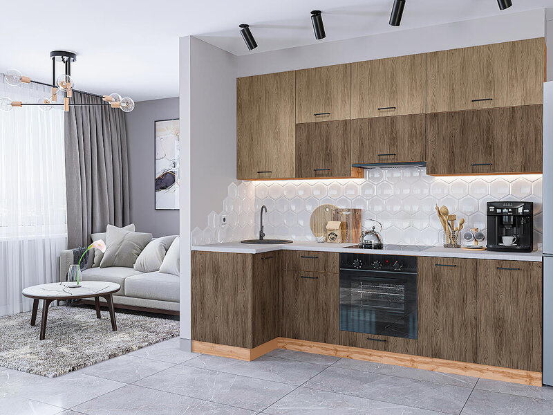 Флэт-04, Natural Casella Oak 2S/Brown Casella Oak 2S