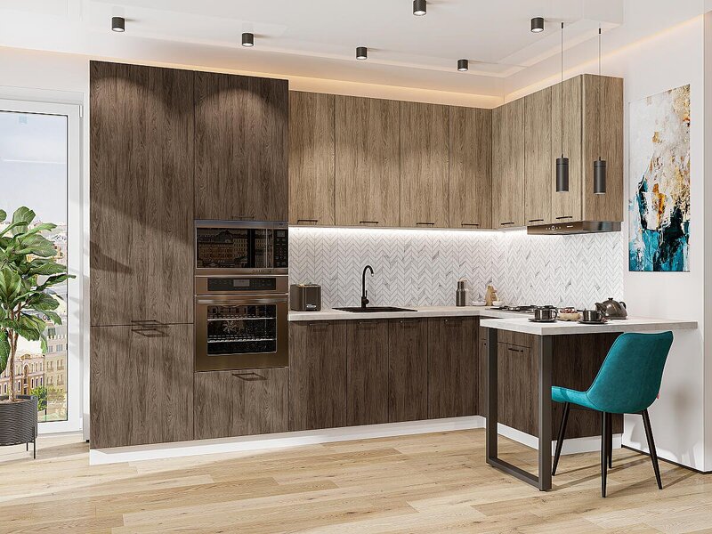 Флэт-06, Natural Casella Oak 2S/Brown Casella Oak 2S