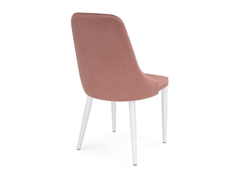 Стул на металлокаркасе, Kora dark pink / white