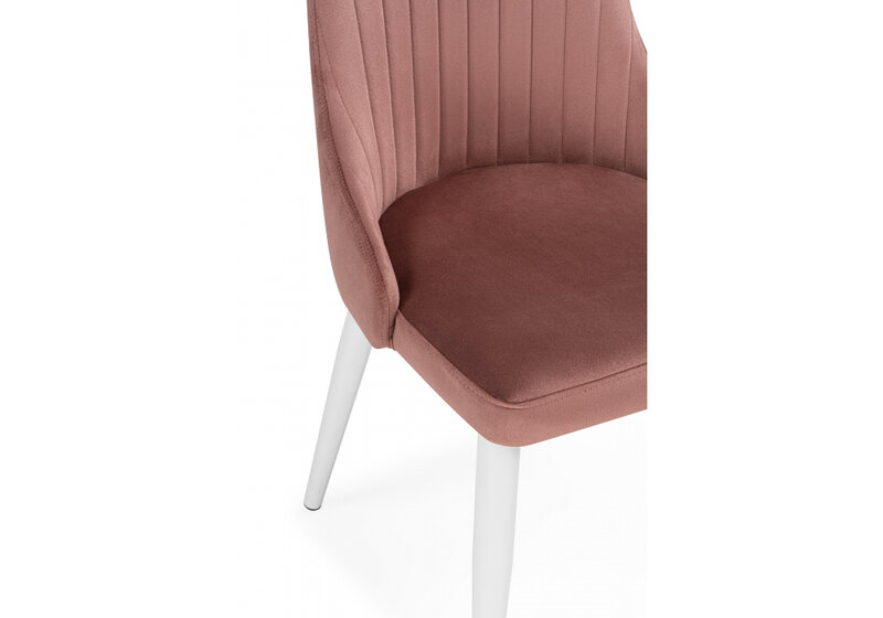 Стул на металлокаркасе, Kora dark pink / white