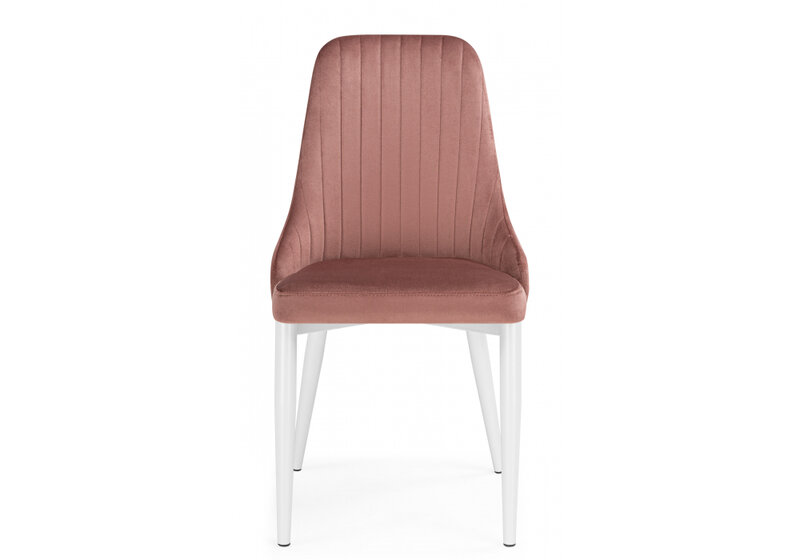 Стул на металлокаркасе, Kora dark pink / white