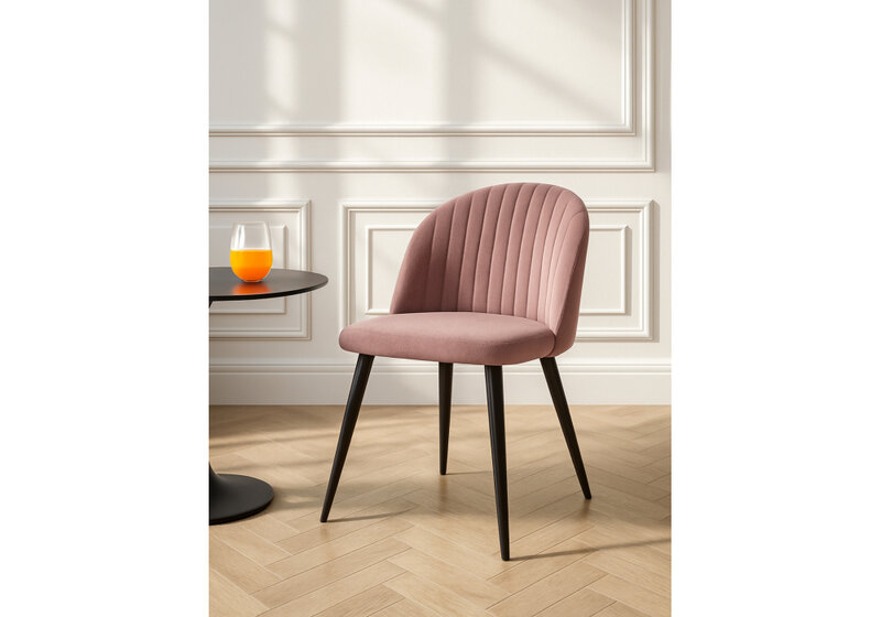 Стул на металлокаркасе, Gabi 1 light purple / black