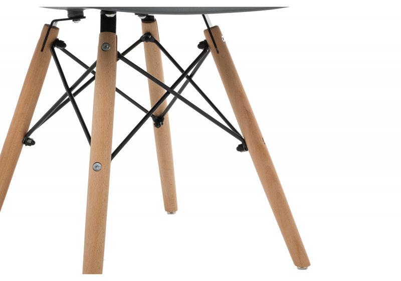 Стул деревянный, Eames PC-015 grey