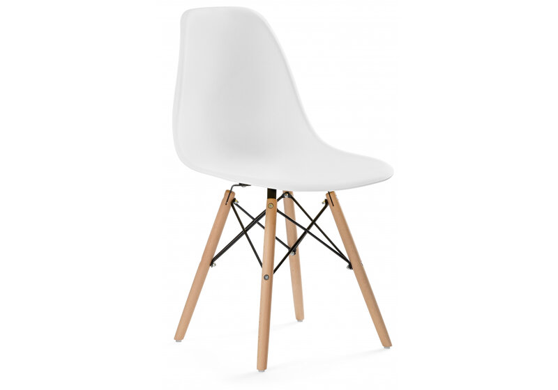 Пластиковый стул, Eames PC-015 белый