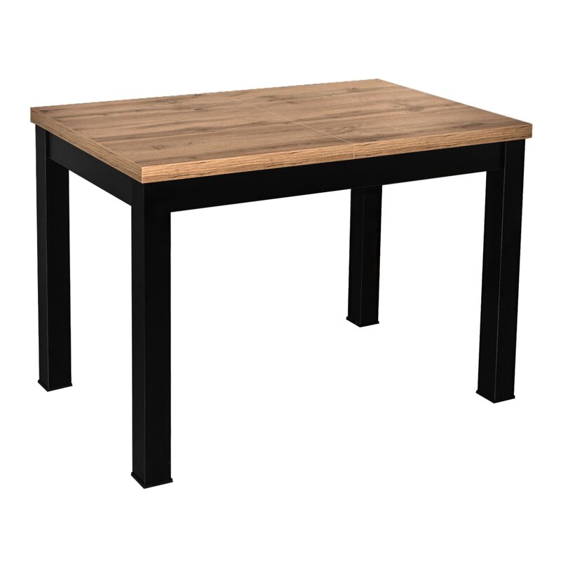 Стол раздвижной Black, 110(149)*67, дуб натуральный, лдсп, Дуб натуральный / черный