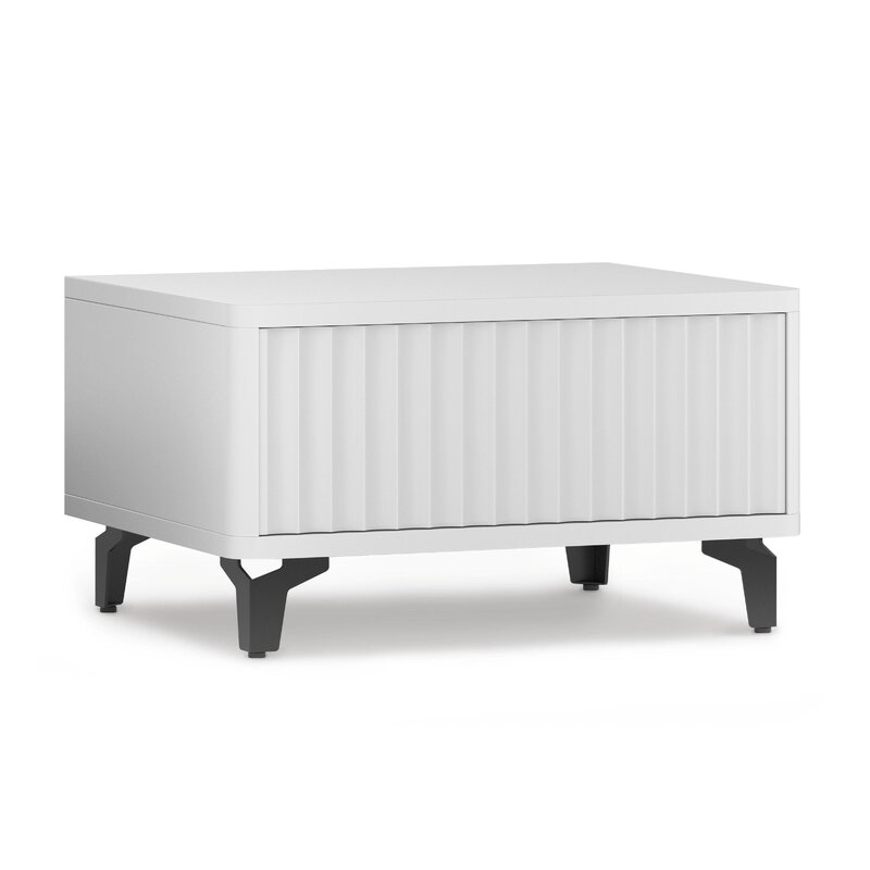 Стол-консоль SHTABE ROYAL 5001 эко, Белый-Белый-Черный, Белый / чёрный